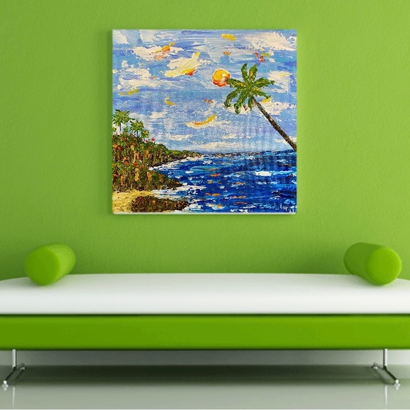 Original Impasto Style Acrylics on 16” x 16” Gallery Wrapped Canvas - Picture 10 of 10